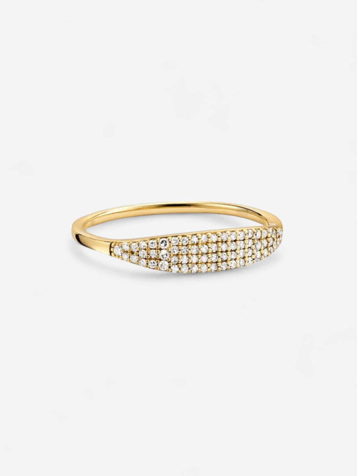 AURORA PAVÉ | ANILLO MINIMALISTA CON BRILLO DISCRETO