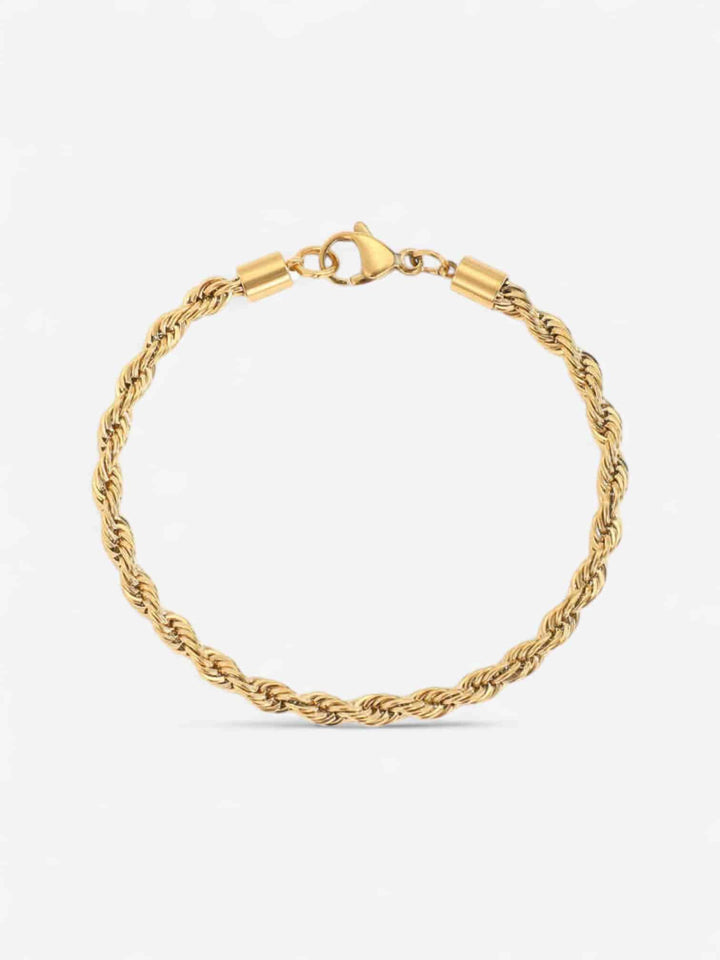 SOLEIL ROPE | PULSERA DE CUERDA DORADA CON BRILLO ATEMPORAL