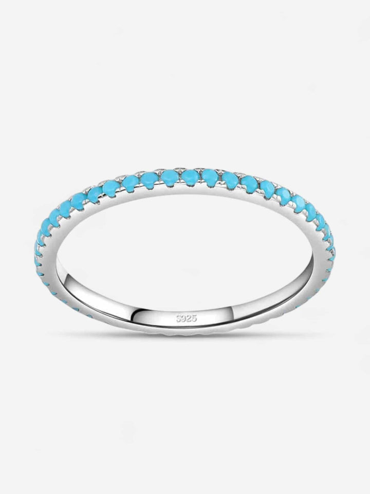 AURORA ETERNITY | ANILLO CON PIEDRAS TURQUESAS Y ELEGANCIA ESCANDINAVA