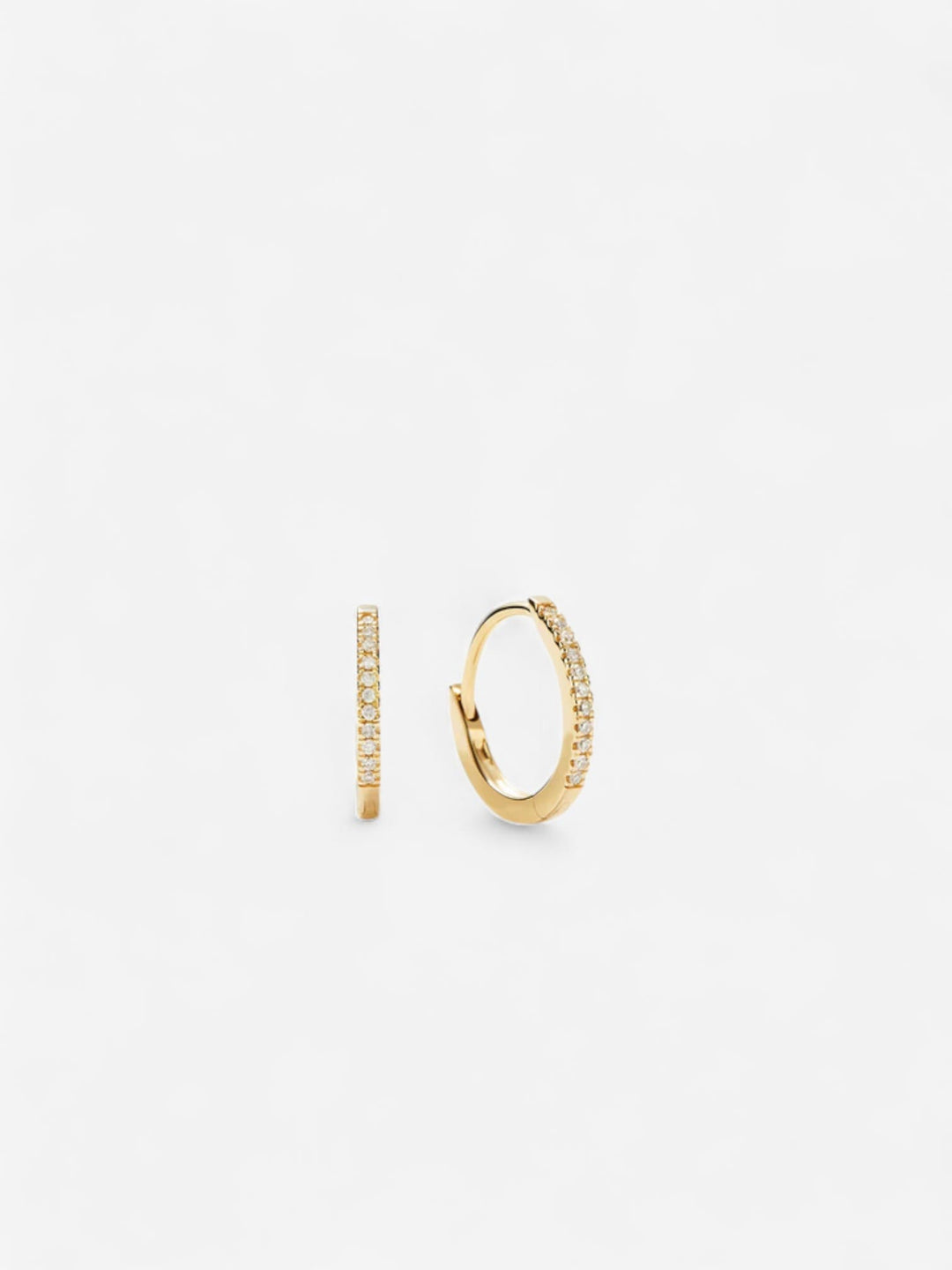 CELESTE PAVÉ | AROS MINIMALISTAS CON BRILLO