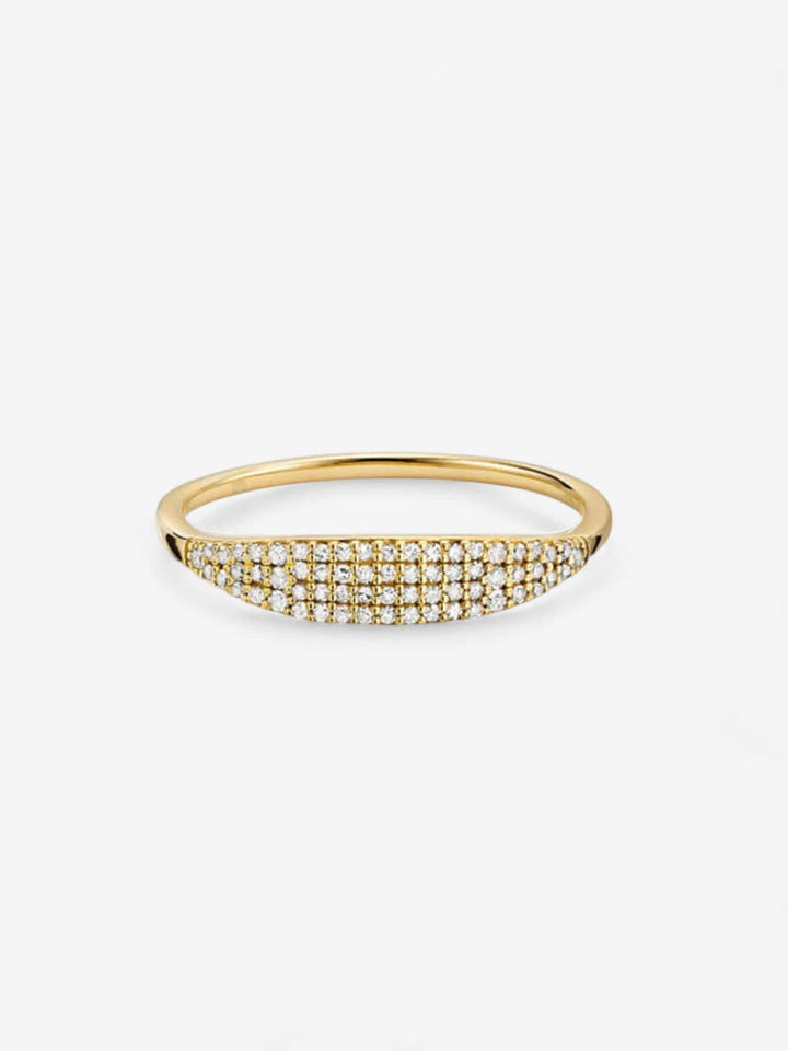 AURORA PAVÉ | ANILLO MINIMALISTA CON BRILLO DISCRETO