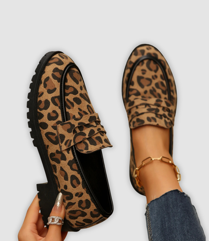 LINDA | LEOPARD SOFT STEP LOAFERS