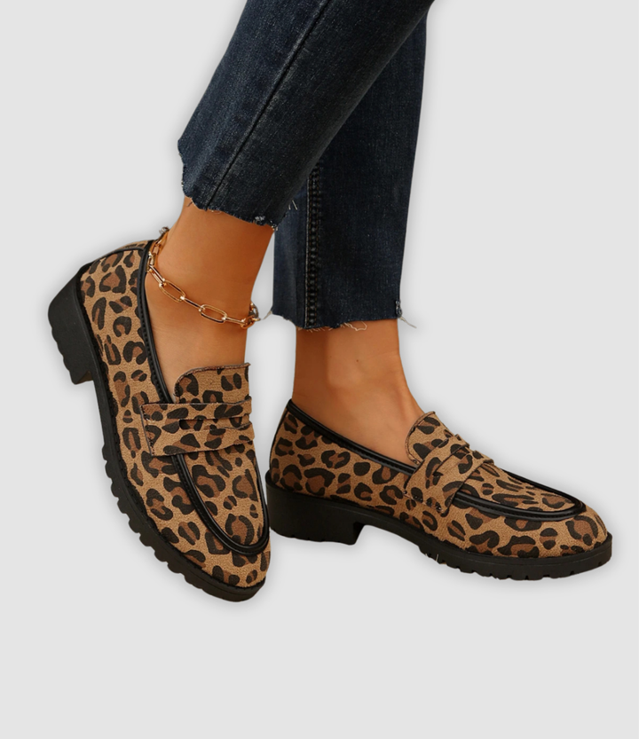 LINDA | LEOPARD SOFT STEP LOAFERS