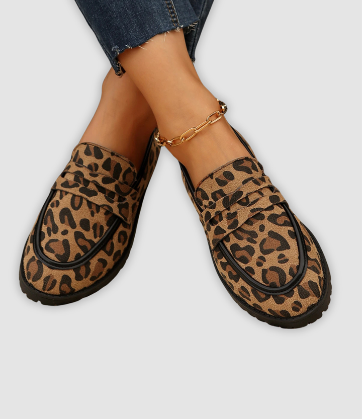 LINDA | LEOPARD SOFT STEP LOAFERS
