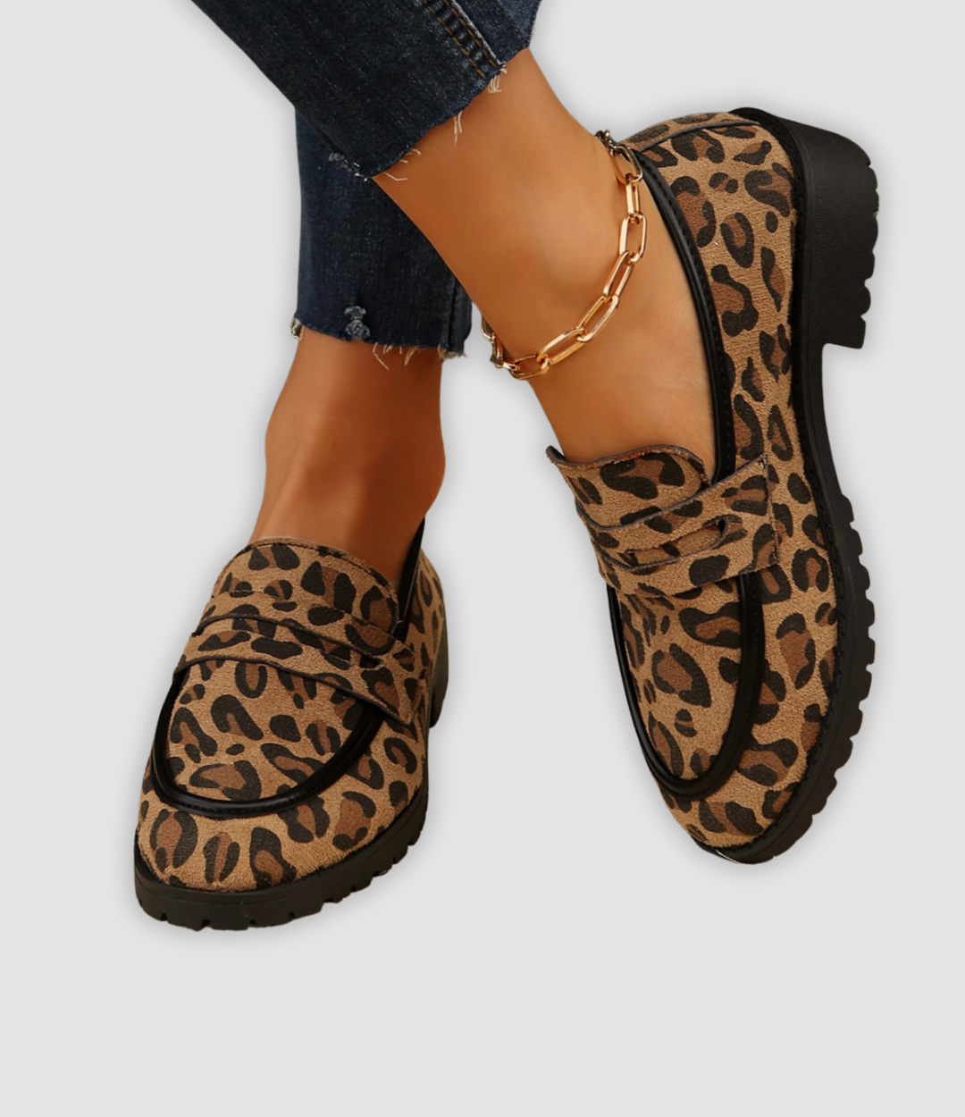 LINDA | LEOPARD SOFT STEP LOAFERS