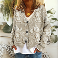 Cardigan with Petal Thread