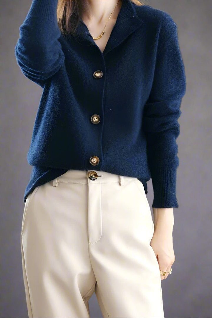 Aurora Cashmere Button Cardigan