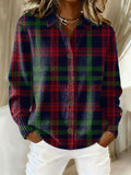 Tess™ – Checked Hoodie Blouse