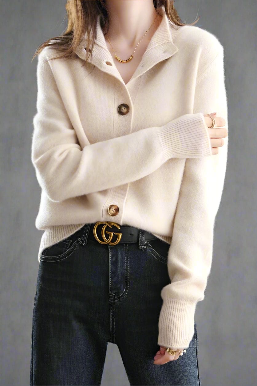Aurora Cashmere Button Cardigan