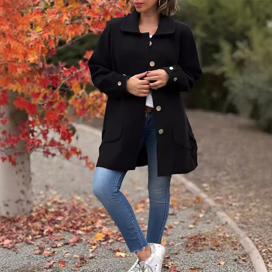 MOANA | CLASSIC OVERSIZED BUTTON COAT