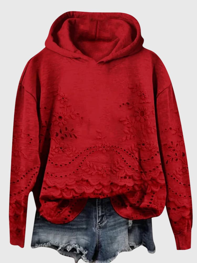 SOFIE | SWEATER WITH LACE DETAILS