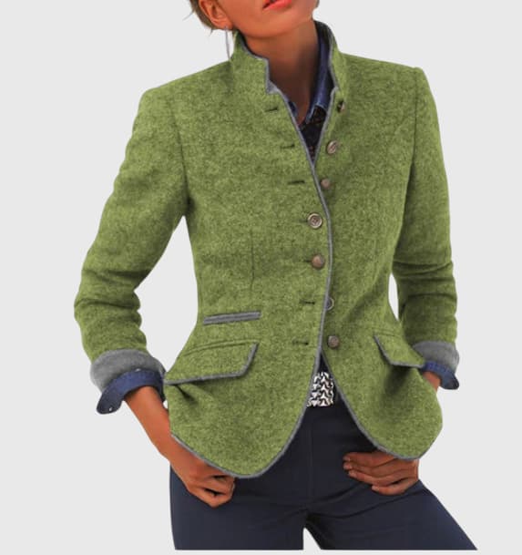 VALERIA | ELEGANT CARDIGAN WITH HIGH COLLAR