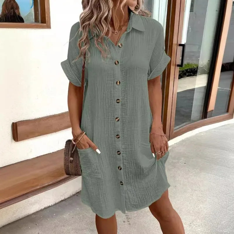 Olivia | Elegant Shirt Dress