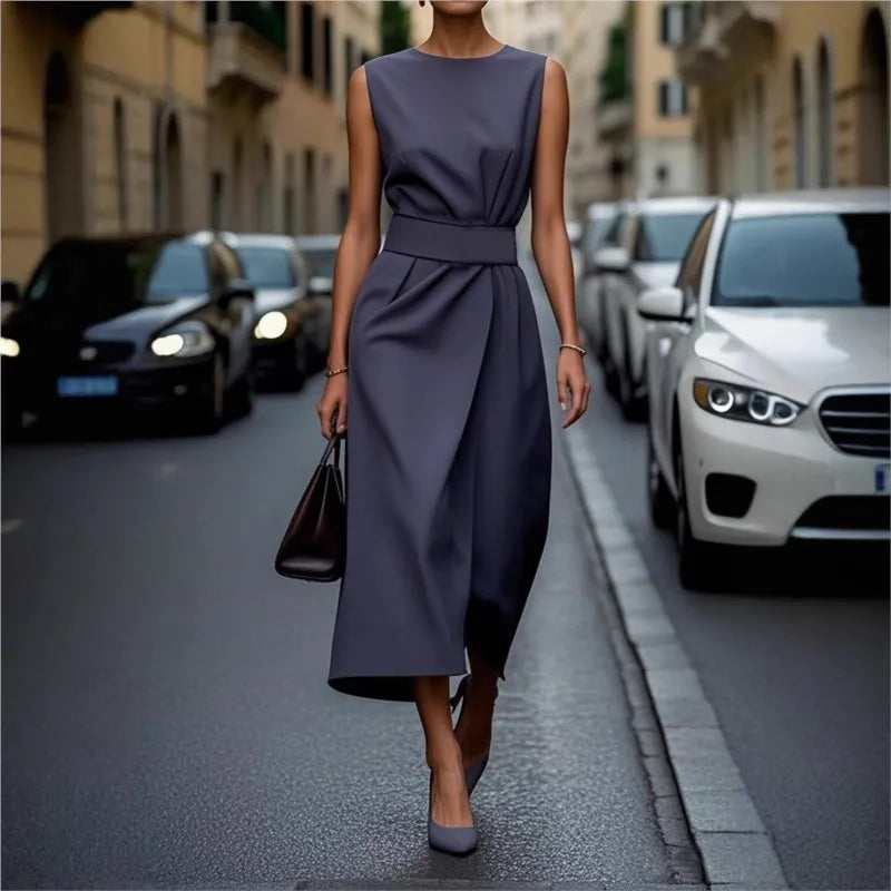 Danielle | Elegant Round Neck Dress