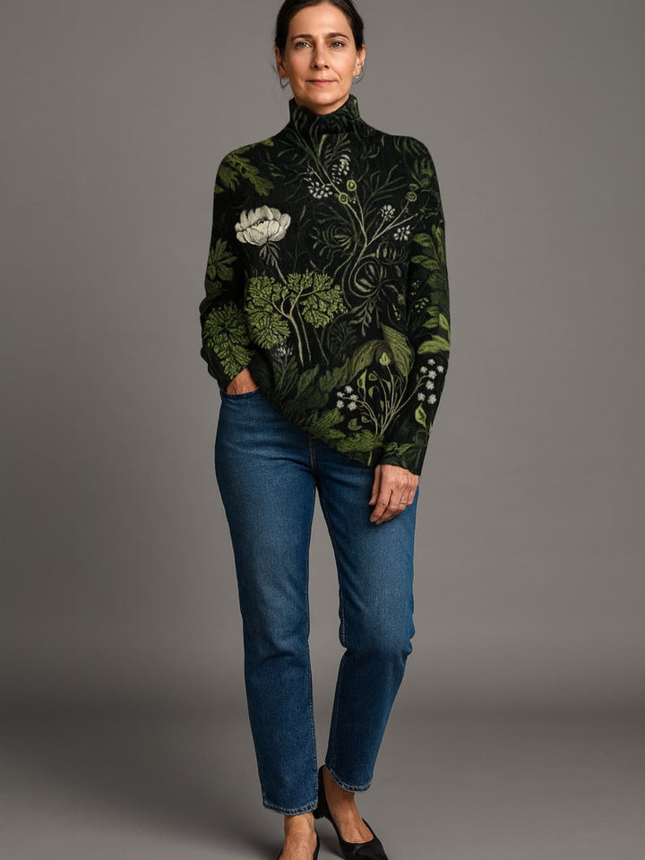 CLARA | FLORAL FALL SWEATER