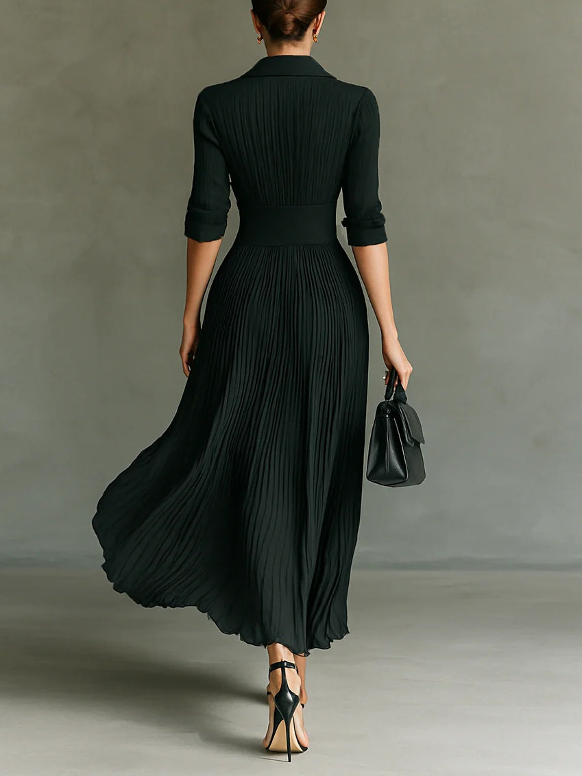 CAMILA | ELEGANT DARK GREEN MAXI DRESS
