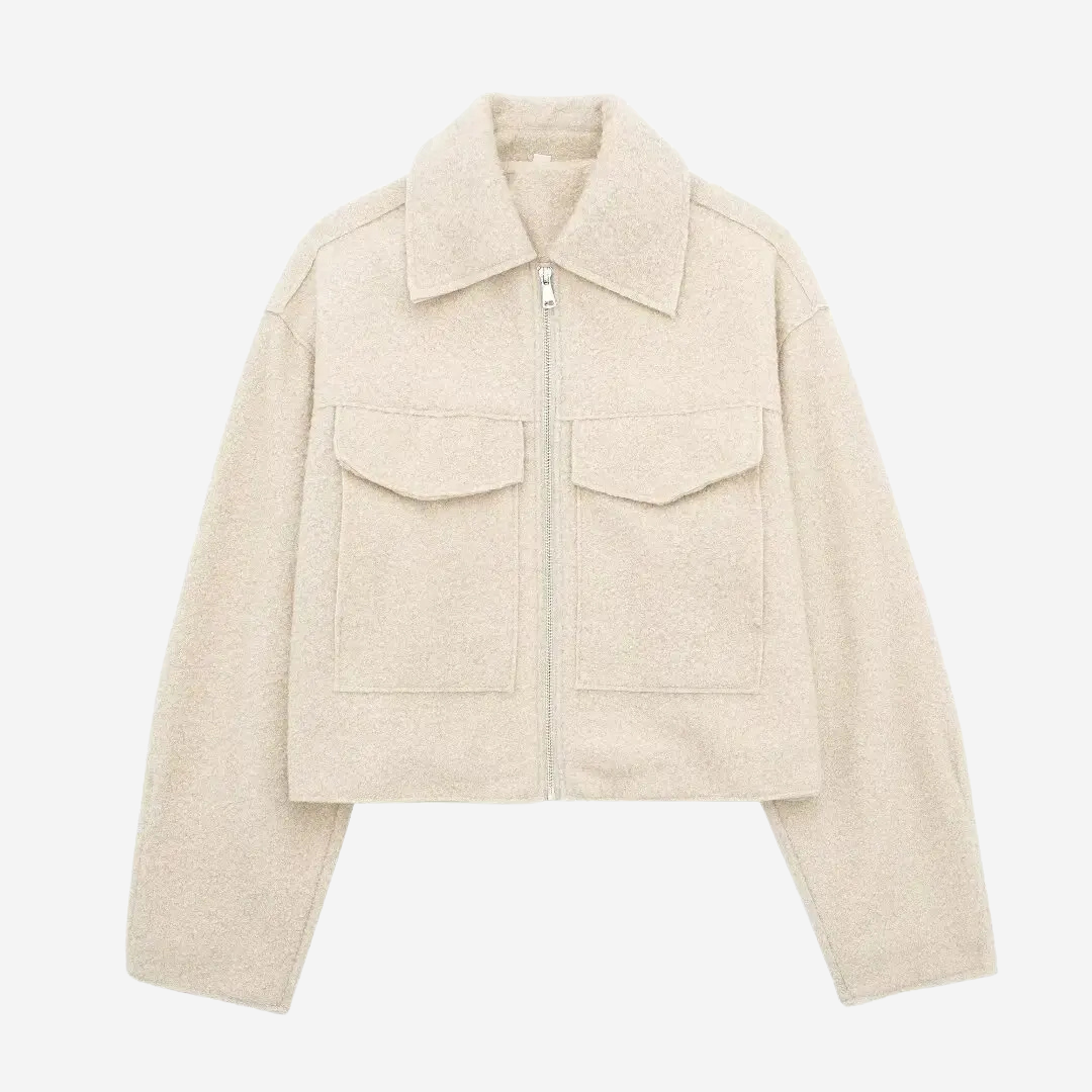 MARLENE | WOOL-BLEND ZIP JACKET
