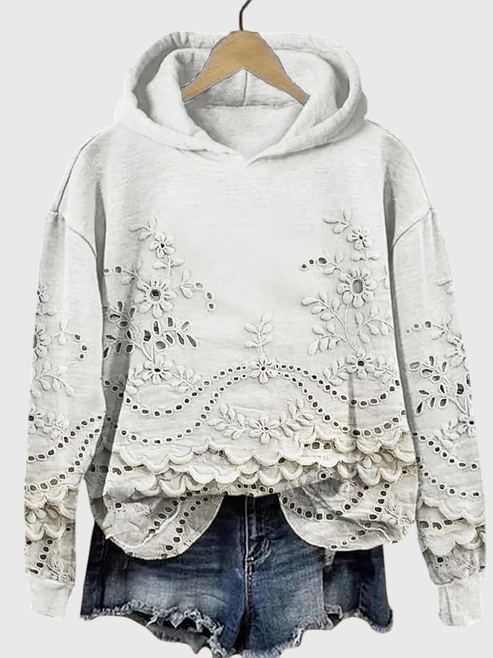 SOFIE | SWEATER WITH LACE DETAILS