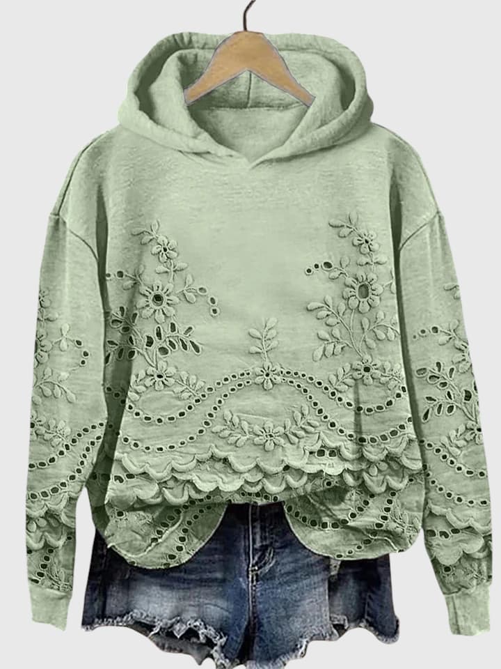 SOFIE | SWEATER WITH LACE DETAILS
