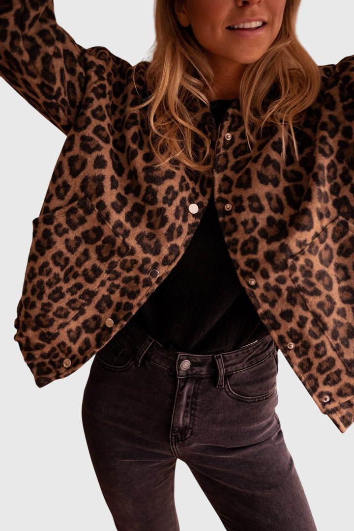 Elodie | Stylish Leopard Print Jacket