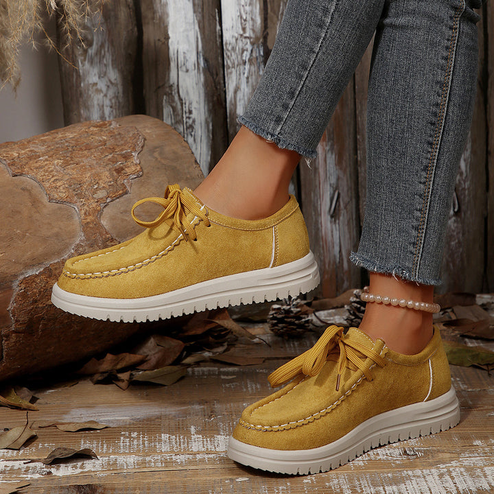 Women’s Vintage Lace-Up Moccasin Shoes