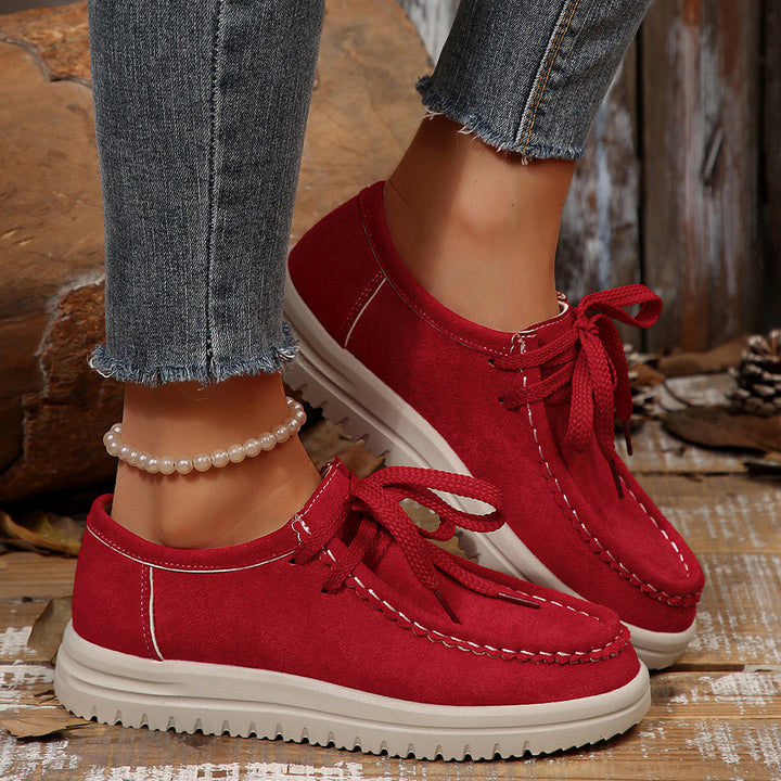 Women’s Vintage Lace-Up Moccasin Shoes