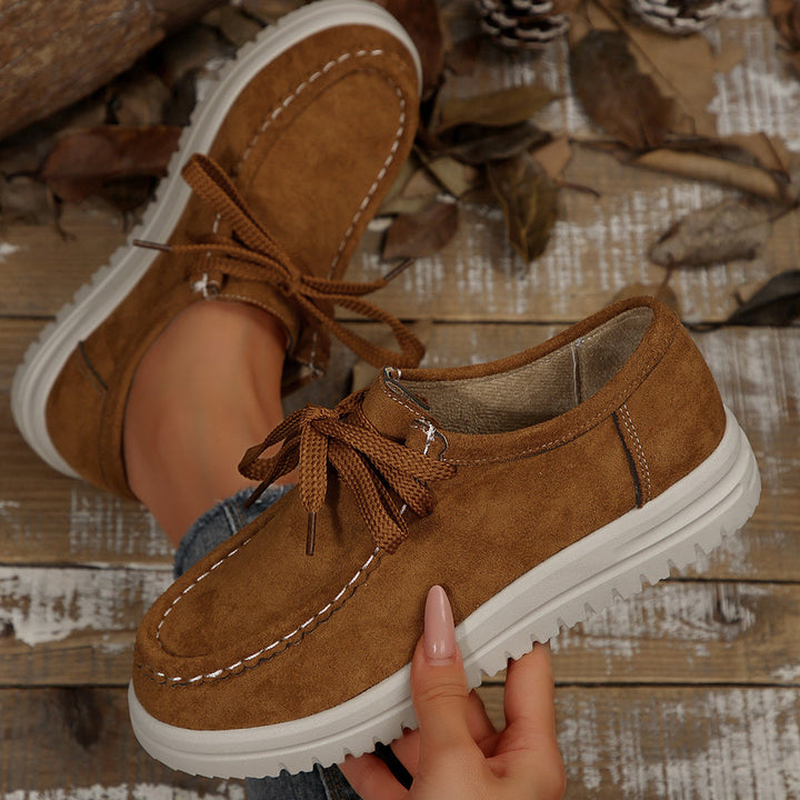 Women’s Vintage Lace-Up Moccasin Shoes