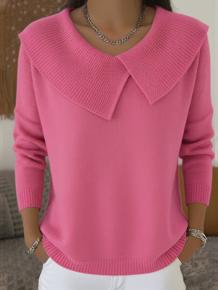 Eleanor - Ribbed Collar Sweater