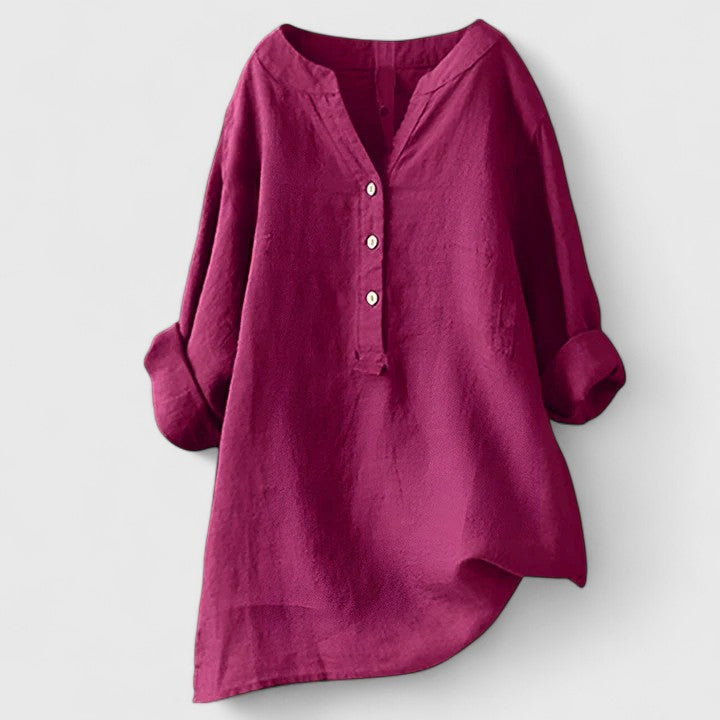 Larienne | Elegant Button-Front Shirt