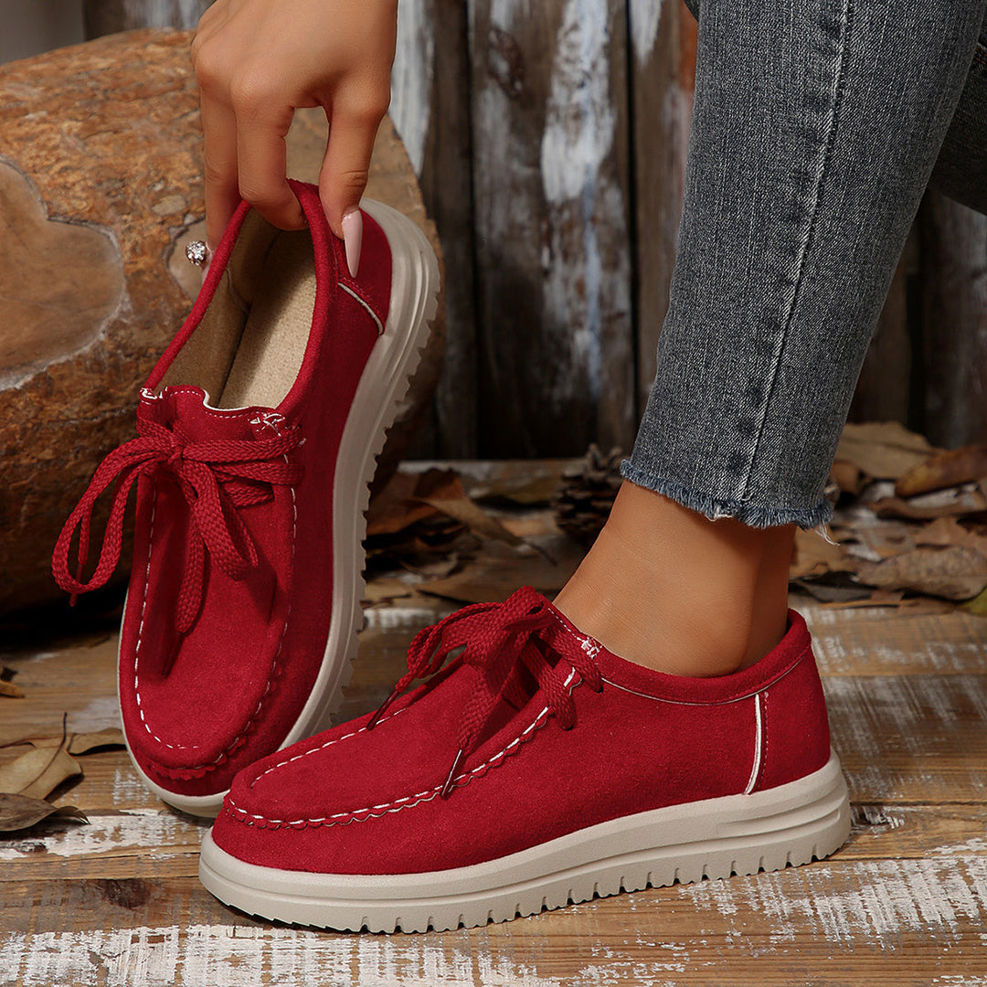 Women’s Vintage Lace-Up Moccasin Shoes