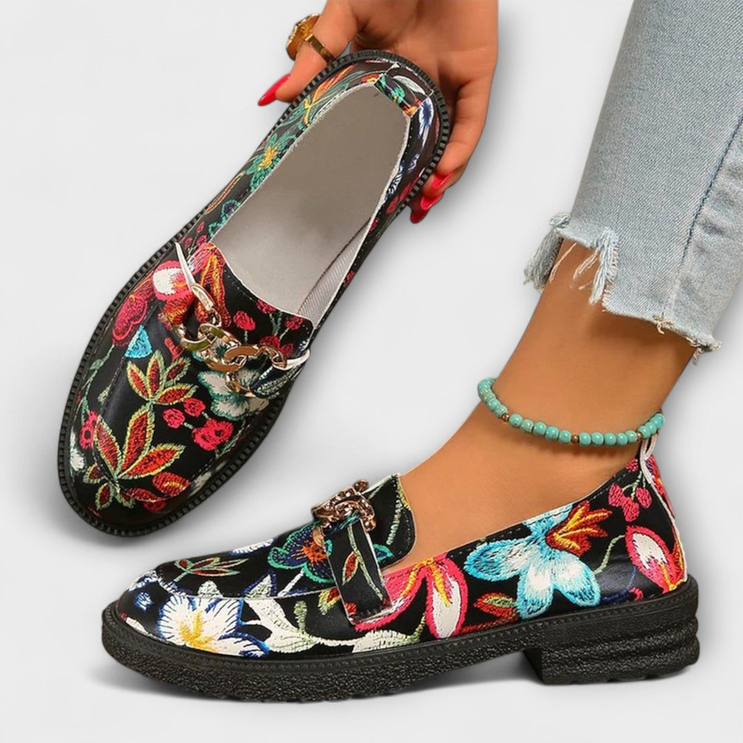 ROSE | FLOWER SOFT STEP LOAFERS