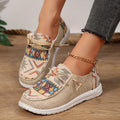Women’s Vintage Ethnic Lace-Up Sneakers