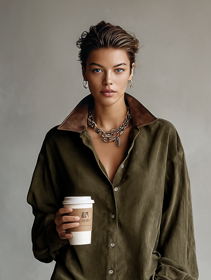 Arvella™ | Suede Mini Dress