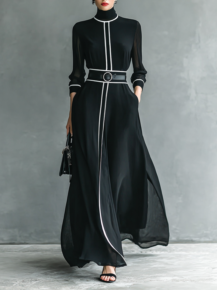 VICTORIA | MONOCHROME MAXI DRESS