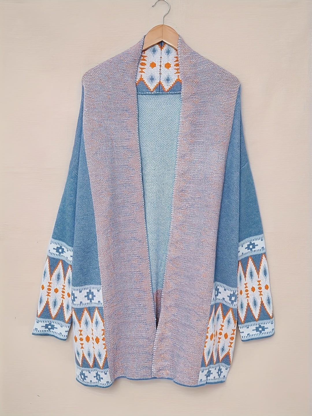 ISABELLA | BLUE AZTEC COMFORTABLE CARDIGAN