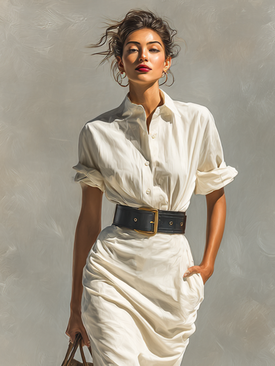 SOFIA | SHIRT MIDI DRESS