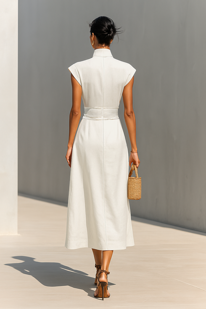 CLARA | STRUCTURED LINEN JUMPSUIT