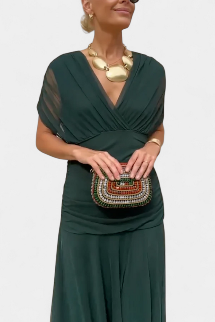 Brittany | Elegant Dress with V-Neckline