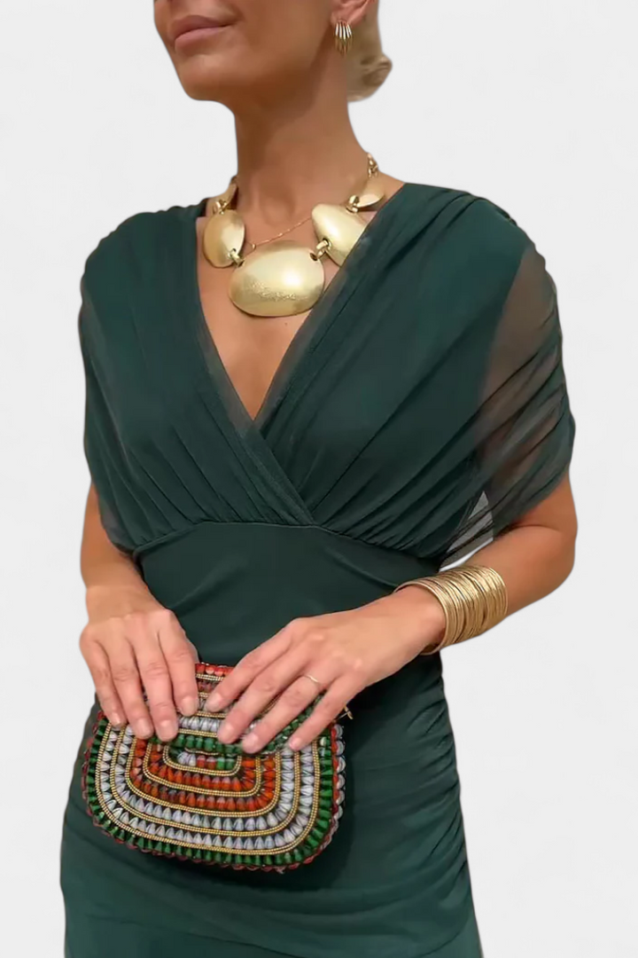 Brittany | Elegant Dress with V-Neckline