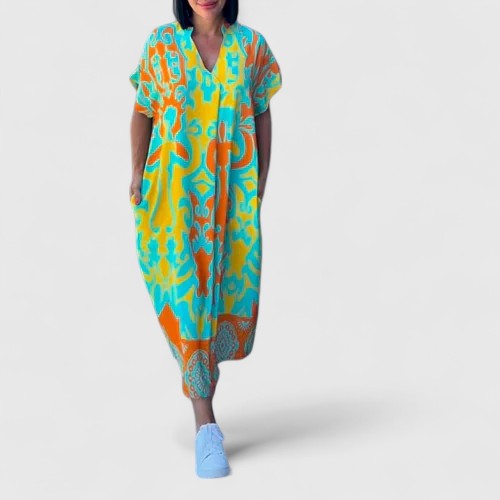 Shamcey™ - Sophisticated Floral Dress